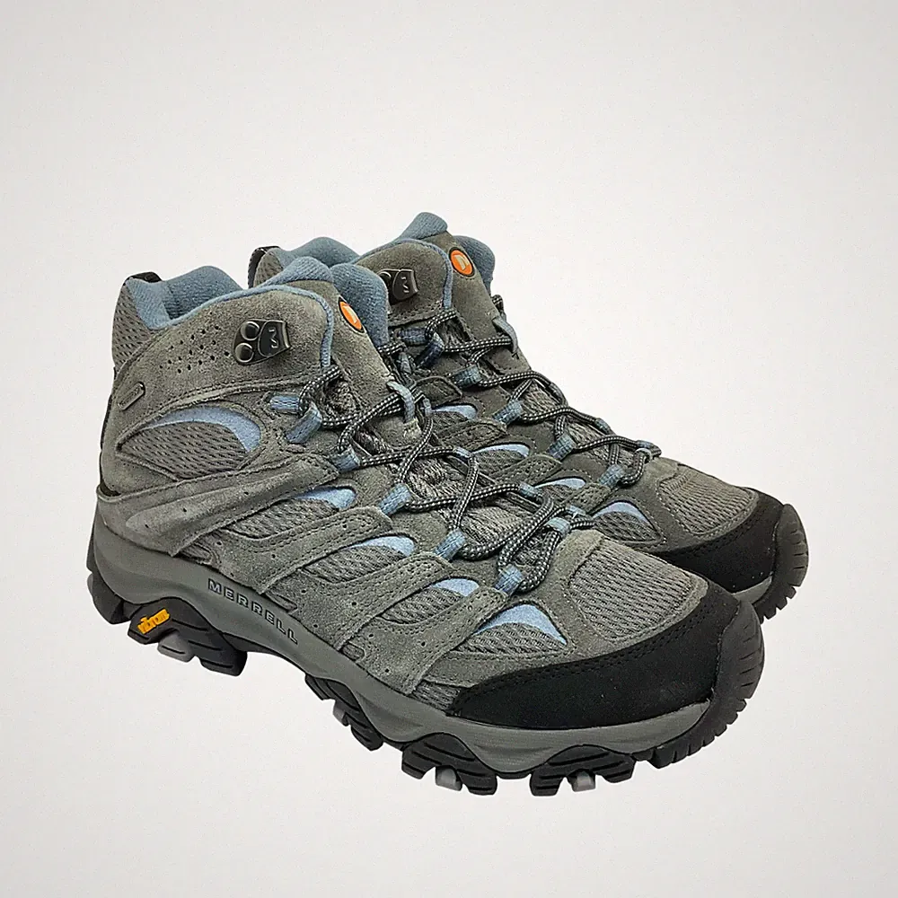 Merrell Men's Mid-Cut Moab 3 WP Trail Hiking Boots J500162 Granite Size 8M